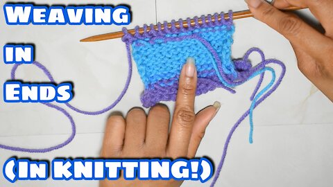 How to Weave in Ends as You Go in Knitting