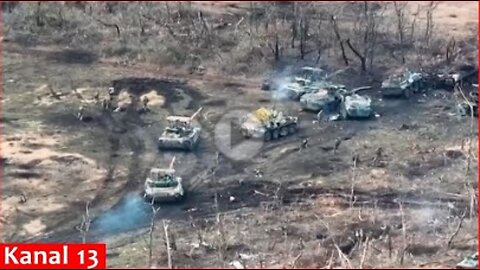 The Ukrainian army destroyed 1050 Russian soldiers and more than 10 tanks in one day