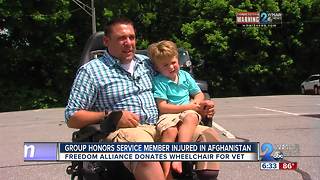Group honors service member injured in Afghanistan