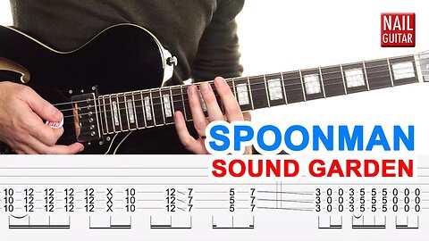 Spoonman | Sound Garden | Guitar Lesson - Drop D Electric Song Tutorial