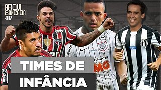 Chocante? Descubra o TIME DE INFÂNCIA dos jogadores! (PARTE 2)