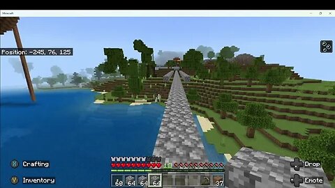 Making a bridge in Minecraft