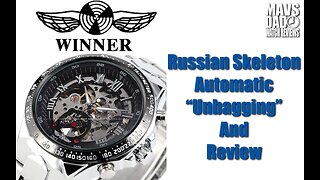 Chinese Gold! | Winner Russian Skeleton Chinese Automatic | Not Waterproof At All Unbox & Review