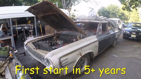 1964 Dodge Station Wagon Startup After 5+ Years