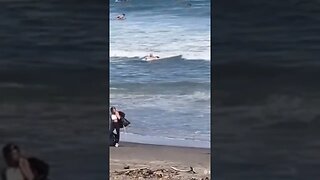 Chick Pretends To Clean Up A Beach For Social Media Content Then Proceeds To Leave The Trash Bags!