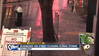 Businesses see street flooding, drivers see more potholes during storms
