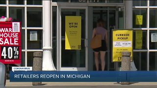 Retailers reopen in Michigan