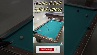 failed runout #shorts #8ballpool