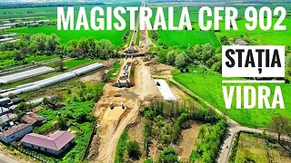 Magistrala CFR 902 / Stația VIDRA \ Pod peste râul Sabar \ 24.04.2023