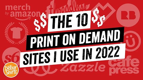 10 Print on Demand Websites I Sell On ranked from my WORST to BEST.