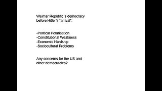 Concerned about the way the US is heading? demand the Swuiss system of direct democracy, and get it before Weimar 2.0