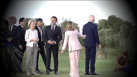 Joe Biden begins to wander at G7 Summit and Italian Prime Minister Giorgia Meloni grabs him