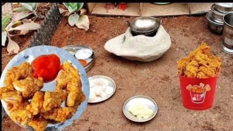 miniature crispy chicken recipe - crispy chicken kfc style - how to make crispy chicken