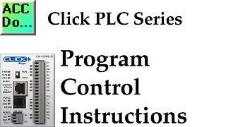 Click PLC Program Control Instructions