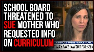 Mother Says School Board Made Plans To SUE HER After She Merely Filed Request To Look At Curriculum