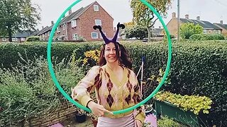 Clare shows off her Hula Hooping Skills for #Halloween 🎃 - Vlog by John H Shelton