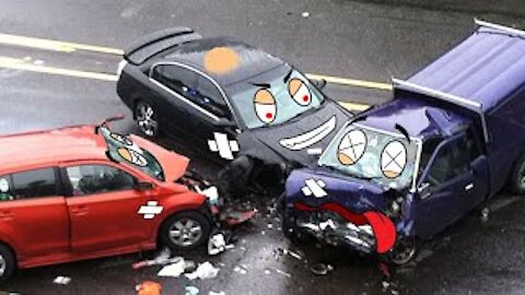 Trate de no reírse - Coche de policía Doodle Chase Coche borracho después del accidente | Woa Doodle