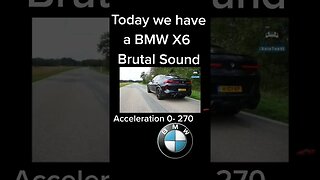 BRUTAL BMW X6M ACCELERATION 0 270KMH