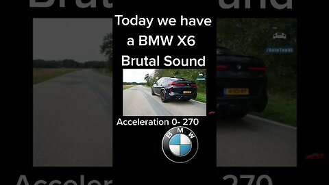 BRUTAL BMW X6M ACCELERATION 0 270KMH