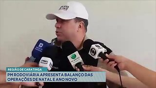 Região de Caratinga: PM Rodoviária Apresenta Balanço das Operações de Natal e Ano Novo.