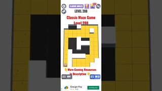 Classic Maze Game Level 288. #shorts