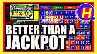 HUGE Super Pays KENO Win from Palms Las Vegas! Better Than A Jackpot!