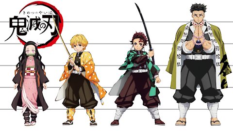 Demon Slayer | Characters Height Comparison