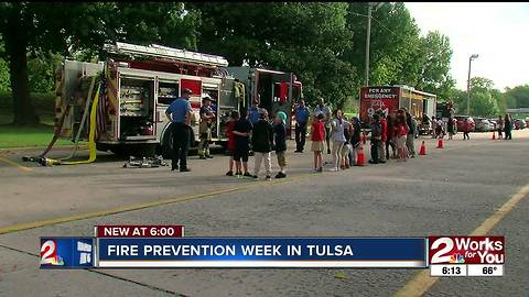 Tulsa students learn more about fire safety, prevention