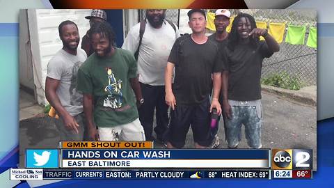 Hands On Car Wash says good morning Maryland