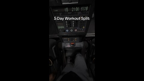 Simple 5 day workout split