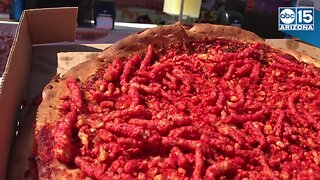 WOULD YOU? Flamin' Hot Cheetos Pizza at the Arizona State Fair - ABC15 Digital
