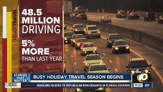 Busy holiday travel season starts