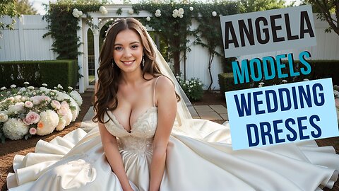 Angela's Enchanting Aura in Sexy Wedding Dresses