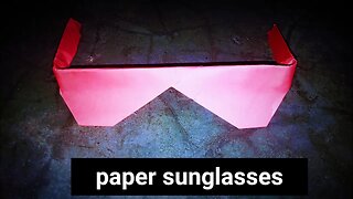 How To Make Paper Sunglasses Without Glue || Paper Folding Crafts || Paper Craft || Eira's Tube