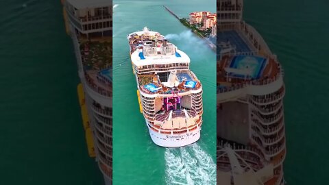 Symphony of the Seas is Massive!! 🤯🤯 #symphonyoftheseas #cruiseship #shorts