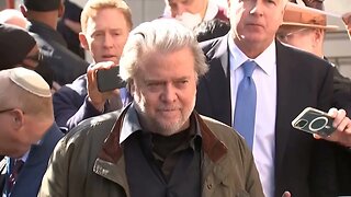 Bannon Speaks After Contempt of Congress Sentencing