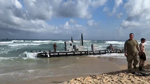 Aid Deliveries To Gaza Suspended After Rough Seas Damage Biden's Pier