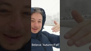 Belarus SNOW in Minsk. Not Even Winter YET! #belarus #minsk #snow #snowball #winter