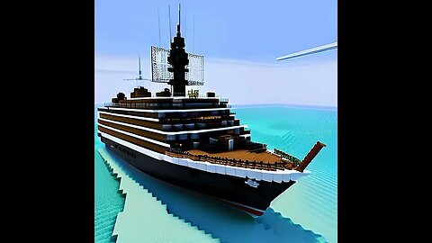 Model ship in Minecraft #minecraft #wonderapp #modelship