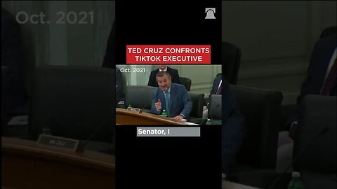 Sen. Cruz Questions TikTok Executive on China Ties | #Shorts
