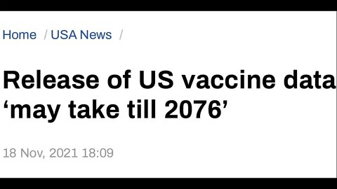 FDA wants to release COVID Vaccine Data in the year 2076