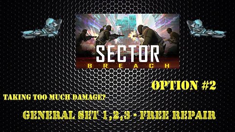 War Commander - Sector Breach - Option # 2 - Gen Set 1,2,3 - Free Repair