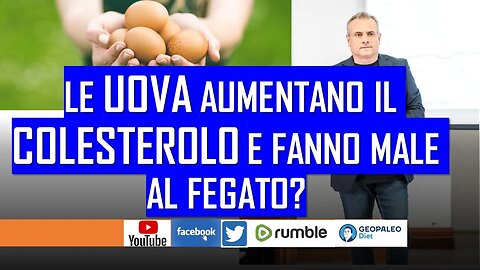 Le Uova aumentano il Colesterolo e fanno Male al Fegato?