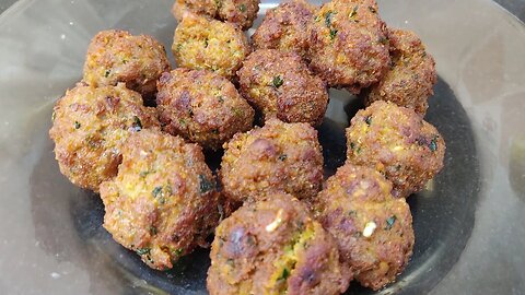[subtitles] Fried Meat Balls | teatime snack by Cooking With Hira