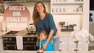 Gisele Bündchen's daughter crashes her Vogue shoot