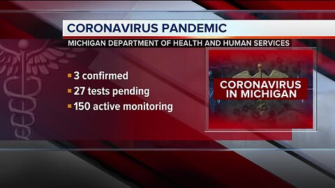 Third confirmed case of coronavirus in Michigan