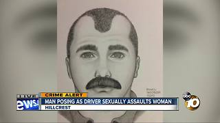 Man posing as driver sexually assaults woman