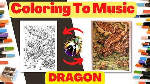 Watch along as I color a page from my first coloring book: Mushroomesque.