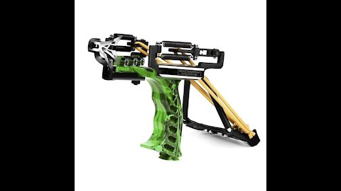 Powerful slingshot with shot, arrows and laser sight