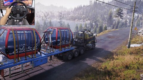 Transporting cable cars to a mountaintop - SnowRunner | Thrustmaster TX